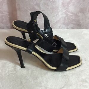 Vintage Gucci Black Strappy Heels